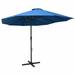 moobody Garden Umbrella with Aluminum Pole Folding Parasol Blue for Patio Backyard Terrace Poolside Lawn Outdoor Furniture 181.1in x 106.3in x 96.9in