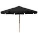 moobody Garden Umbrella with Wooden Pole Folding Parasol Black for Patio Backyard Terrace Poolside Lawn Supermarket Outdoor Furniture 129.9 x 100 Inches (Diameter x H)