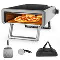 Furvclv Pizza Oven Outdoor 12â€� Gas Propane Portable Pizza Ovens Stainless Steel for Outside Backyard Kitchen Camp with Accessories Kit