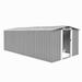Dcenta Metal Garden Shed with Double Sliding Doors Galvanized Steel Outdoor Tool Storage House Garden Equipment Organizer for Patio Backyard Lawn 101.2 x 192.5 x 71.3 Inches (W x D x H)