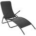 moobody Folding Sun Lounger Poly Rattan Chaise Lounge Chair Steel Frame for Pool Patio Balcony Garden Outdoor Furniture 24 x 57.9 x 37.4 Inches (W x D x H)
