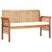 moobody 3-Seater Patio Bench with Cushion 59 Solid Acacia Wood