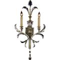 Fine Art Handcrafted Lighting 704850St Beveled Arcs Two-Light Beveled Crystal Wall Sconce