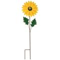 Sunflower Garden Stake Heavy-Duty Metal Patio Sunflower Stake Decor Decorative Sunflower Garden Art Sculpture Delicate Sunflower Metal Stick for Yard Garden Patio Lawn