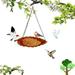 RKZDSR Hanging Bird Feeder Bird Feeder Hanging For Garden Yard Outside Hanging Bird Feeder Tray-Metal Mesh Platform Feeders For Birds Outside Outdoors Hanging For Lawn Patio Reduce Price