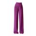 knqrhpse Cargo Pants Women Womens Pants High Waist Cover Belly Look Thin Loose High Waist Large Size Straight Loose Suit Pants Pants For Women Hot Pink S