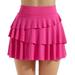 knqrhpse Mini Skirt Dress Pants Women Skirts for Women Casual Dress Womens Solid Color Skirt Pants High Wais Pocket Sports Pleated Skirt Training Sweat Fitness Skirt Womens Dresses Hot Pink Dress Xl