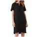 knqrhpse Summer Dress Linen Dress Cotton Loose And Short Womens Sleeve Casual Color Solid Dress Women s Dress Womens Dresses Black Dress XL