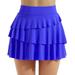 knqrhpse Mini Skirt Dress Pants Women Skirts for Women Casual Dress Womens Solid Color Skirt Pants High Wais Pocket Sports Pleated Skirt Training Sweat Fitness Skirt Womens Dresses Blue Dress L