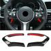 Steering Wheel Trim Steering Wheel Cover Trim Steering Wheel Frame Steering Wheel Sticker Steering Wheel Decorative Trim 2pcs Steering Wheel Cover Trim Frame For MSport F20 F22 F30