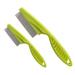 Dog Flea Comb Flea Lice Comb Tear Stain Remover Combs Pet Grooming Comb Flea Tick Lice Dandruff Removal Fine Tooth Hair Combs 2 Pcs Pet Grooming Tool Tick And Lice Removal Brush For Puppy Kitten