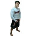 Woldorf USA Rash Guard White Full Sleeve Size XS MMA Logo Sparring Fitness Rash Guards Grappling Kickboxing Rash Guards Fighting Muay Thai Training Rash Guards