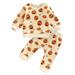 JYYYBF Toddler Baby Boy Girl Halloween Clothes Kids Pumpkin Print Hoodies Tops and Pants 2Pcs Fall Winter Sweatshirt Outfits