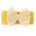 Baby Headbands Toddler Baby Boys Girls Knitted Stretch Solid Lace Bow Hairband Headwear Headband Elastics Hair Accessories