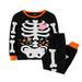 ZRBYWB Family Feeling Kids Toddler Girl Boy Clothes Skeleton Pajamas Sets For Toddler Glow In The Dark Kids Outfits