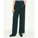 Brooks Brothers Women's Cotton Twill Wide Leg Pants | Black | Size 2