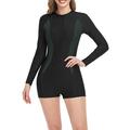 Women Sports Surfing Swimwear Bathing Suits Athletic Two Piece Rash Guard Long Sleeve Swimsuits