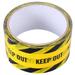 Safety tape 1 Roll Keep Out Safety Tape Safe Self Adhesive Sticker Warning Tape Masking Tape Safety Stripes Tape for Walls Floors Pipes (Yellow)