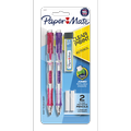 Paper Mate Clearpoint Mechanical Pencils HB #2 Lead (0.7mm) Pink & Purple Barrel Colors 2 Count