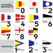 Y H M Number 5 Pennant 5 x 6 Feet Nylon Signal Numeral Flag For Marine Ship Boat Communication Use