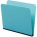 ZQRPCA Pressboard Expanding File Folders Straight Cut Top Tab Letter Blue 25/Box