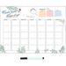 Hemoton Dry Erase Calendar Wall Magnetic Calendar Weekly Calendar Whiteboard with Pen