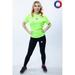 Paris Brand Sports Dry Fit Women s Green T-shirt Mesh Breathable Fitness Clothes Running Round Neck Slim Fit Short Sleeve