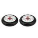 Set of 2pcs 100mm/3.9 Kick Scooter Scooter Wheels with Bearing & Bushings