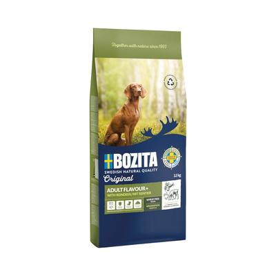 Sparpaket Bozita 2 x Großgebinde Original Adult Flavour Plus mit Rentier - Weizenfrei (2 x 12 kg)