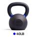 French Fitness Cast Iron Kettlebell 40 lbs (New)