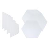 Surfboard Traction Pads Tape Honeycomb Hole Waxless Adhesive Pads for Short Long Board Water Surfing Accessories White