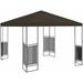 10 X10 Gazebo Top Canopy Replacement 1 Tier Outdoor Canopy Cover For Patio Garden Yard Waterproof 300D Canvas Gazebo Single Tier (Coffee)