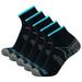 Ediodpoh 5 Pairs of Men Women Light Compression Sports Running Socks Sports Running Socks Unisex Socks B L/XL