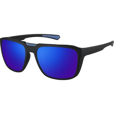 Zenni Men's Square Rx Sunglasses Blue Plastic Full Rim Frame
