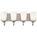 Millennium Lighting Ivey Lake 4 Light Vanity Fixture in Satin Nickel