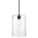 Millennium Lighting Moven 1 Light Mini-Pendant Fixture in Matte Black