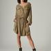 Lucky Brand Relaxed Surplus Shirtdress - Women's Clothing Dresses Shirt Midi Dress in Olive, Size XS