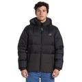 Daunenjacke QUIKSILVER "Wolfs Shoulder" Gr. S, schwarz (black) Herren Jacken Übergangsjacken