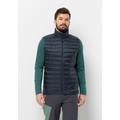 Daunenweste JACK WOLFSKIN "PILVI DOWN VEST M" Gr. XL (54/56), blau (night, blue) Herren Westen Daunenwesten