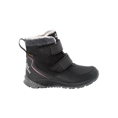 Winterstiefel JACK WOLFSKIN "POLAR WOLF TEXAPORE MID VC K", Kinder, Gr. UK 10 - EU 28, Normalschaft, schwarz (phantom, p