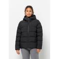 Daunenjacke JACK WOLFSKIN "FROZEN PALACE JACKET W" Gr. XL (46), schwarz (black) Damen Jacken Übergangsjacken