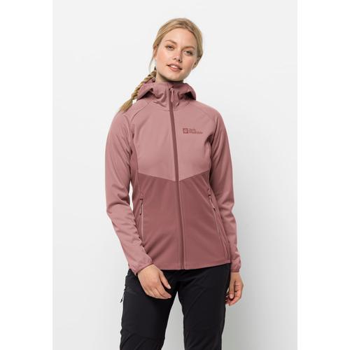 Softshelljacke JACK WOLFSKIN ""GO HIKE SOFTSHELL W"", Damen, Gr. XS (34), rot (apple, butter), OBERSTOFF 100% POLYESTER FUTTER 100% POLYESTER, Jacken