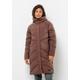 Daunenmantel JACK WOLFSKIN "MARIENPLATZ COAT W" Gr. L (42/44), braun (wild, ginger) Damen Mäntel Daunenmäntel