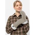 Strickhandschuhe JACK WOLFSKIN "HIGHLOFT KNIT MITTEN W" Gr. M (38/40), grau (dusty, grey) Damen Handschuhe Fingerhandschuhe