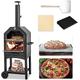 Outdoor Pizza Oven Wood Fired Pizza Oven for outside Large Pizza Oven for Patio Backyard,Black