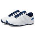 Skechers Men's Elite 5 Arch Fit Waterproof Golf Shoe Sneaker, White/Blue, 10.5 Wide