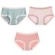 SLDAGe 4 Pack Women Modal Fabric Underwear Lace Trim Knickers Comfortable Non-Marking Breathable Hipster Shorts,4,M