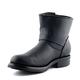 Grinders MENS Charger Lo Black Biker Non Safety Leather Buckle BOOTS (Mens UK 10/ EU 44)