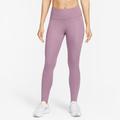 Lauftights NIKE "EPIC FAST WOMEN'S MID-RISE POCKET RUNNING LEGGINGS" Gr. XS (34), N-Gr, lila (violet dust, reflective silv) Damen Hosen 5-Pocket-Hose Sport Leggings