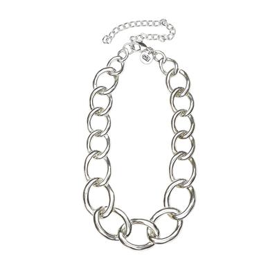 Kette mit Anhänger "Elea", Damen, Gr. one size, Metall, silber, COLLEZIONE ALESSANDRO, Basic, Halsketten, Metallgliederk